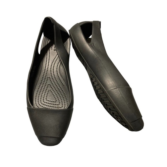 CROCS Shoes - Crocs Womens Sienna Flat Low Top Rubber Womens Ballet Shoes Size 9